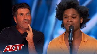 Jimmie Herrod Simon Wants Him To CHANGE His Song But He Doesnt Gets Sofias GOLDEN BUZZER [upl. by Osnofledi]