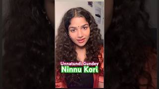 Unnatundi Gundey  Ninnu Kori  Aditi Bhavaraju  shorts [upl. by Romy]