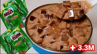 Trending MILO JELLY SALAD  Sobrang Sarap  Perfect Dessert Must Try [upl. by Aerua]