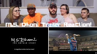 MSDhoni  The Untold Story  Official Trailer REACTION  Sushant Singh Rajput  Neeraj Pandey [upl. by Odrareg87]