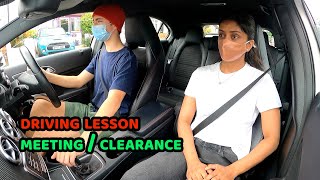 Driving Lesson  Meeting and Clearance around your vehicle  Mock Driving [upl. by Fremont]