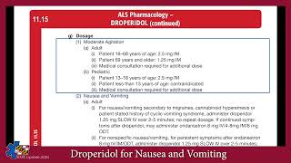 EMS Update 2024 Droperidol for Nausea and Vomiting [upl. by Annoled982]