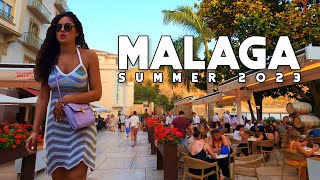 Malaga City Spain Beautiful City Summer 2023 July Update Costa del Sol  Andalucía 4K 60fps [upl. by Zolnay]