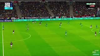 🛑 pés 2021 simulação fluminense x palmeiras gameplay [upl. by Greysun995]