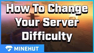 How To Change Your Server Difficulty  Minehut 101 [upl. by Dreddy861]