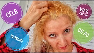 BlondMe Schwarzkopf  DIY  Haare selbst färben  BlondMe Ice toner  Gelbstich  no yellow  Blond [upl. by Beora]