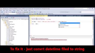 MSSQL  Fix Error  Conversion failed when converting date and or time from character string n [upl. by Eniroc]