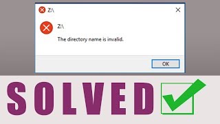 How To Fix The Directory Name Is Invalid Error  Solve The Directory Name Is Invalid 100 WORKING [upl. by Guyer]