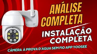 Smart Câmera IP WiFi a prova dágua Yoosee Análise e instalação completa [upl. by Kinemod]