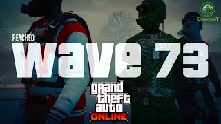 Surviving WAVE 73 in GTA Online Zombie Mode  New World Record Attempt [upl. by Goth]