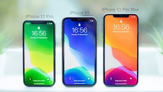 iPhone 11 vs 11 Pro vs 11 Pro Max  InDepth Comparison amp Review [upl. by Lyrrad]