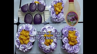 Ube de leche cake  No oven recipe [upl. by Wichern]