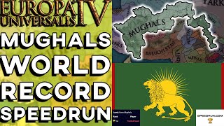 EU4 How to Form The Mughals In 4 Years  EU4 World Record Speedrun [upl. by Ahtram]