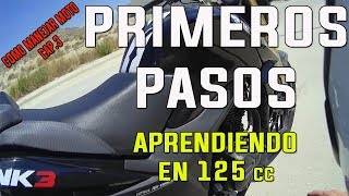 PRIMEROS PASOS EN UNA 125 cc Como ManejarConducirPilotar Cap3 [upl. by Anauqahc]