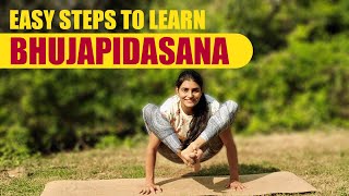 Bhujapidasana Tutorial  How to do Bhujapidasana learn Step By Step  Arm Balancing Asana [upl. by Ruvolo]