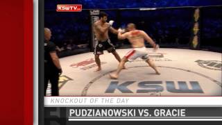 Knockout of the Day Mariusz Pudzianowski Clubs Rolles Gracie at KSW 31 [upl. by Eliga809]