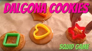 2 Ingredients ONLY Dalgona Cookies  Squid Game Cookie Recipe [upl. by Kirit]