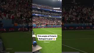 This angle of Folarin Baloguns first USMNT goal 🤯 [upl. by Aon458]