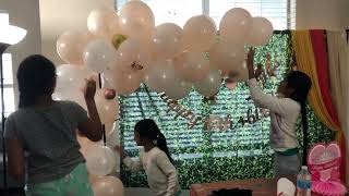 Akshara 10th birthday balloons blowout in 30s 😄 [upl. by Michaela467]