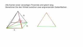 Stereometrie 89c Winkel im Raum [upl. by Enovahs]