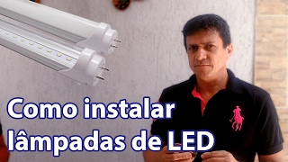 COMO INSTALAR LAMPADA DE LEDS [upl. by Fredella]