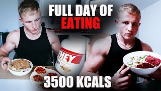 MY 3500 CALORIE BULKING DIET  FULL DAY OF EATING [upl. by Navak218]