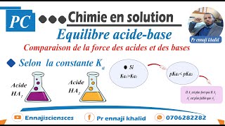 Comparaison de la force des acides et des bases [upl. by Onoitna]