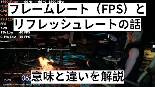 フレームレート（FPS）とリフレッシュレートの話：意味と違いを解説 [upl. by Barbie]