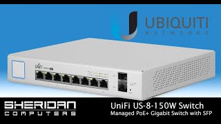 Ubiquiti UniFi US8150W  Managed PoE Gigabit Switch  Switch Review [upl. by Ybok734]