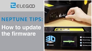 ELEGOO Neptune How to update the firmware [upl. by Scotty298]