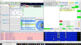 FT8 on QO 100 a real QSO with SDRConsole Logger32 and JTDX [upl. by Esaele658]