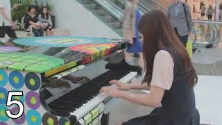 Top 10 Most Beautiful Street Piano Performances [upl. by Niwrek]