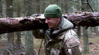 3 OVERLEVEN IN HET BOS VLOG van een INFANTERIE MILITAIR op MISSIE in LITOUWEN [upl. by Aehsan68]