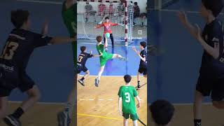 Best U14 boys saves in handball 💫🥅 bestofhandball handball trending handballgoalkeeper sports [upl. by Isus]