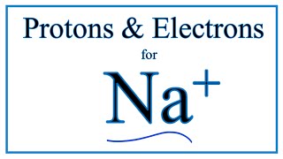 How to find Protons amp Electrons for the Sodium ion Na [upl. by Kimberley214]