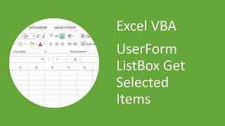 Excel VBA UserForm Listbox Get Selected Items 3 Columns [upl. by Aicilana]