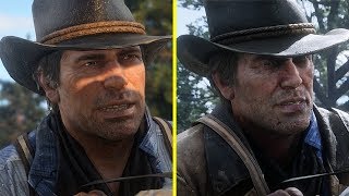 Red Dead Redemption 2 Trailers vs Retail Xbox One X Graphics Comparison [upl. by Humfrid753]