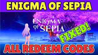 UPDATED ALL GIFT CODES  Enigma of Sepia  TapScreen Gaming [upl. by Hintze892]