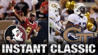 Instant Classic FSU vs Georgia Tech Full Game  2015 ACC Football [upl. by Annyrb]