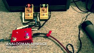 Analogman Sunface comparison NKT Red Dot vs RCA [upl. by Atiuqahs]