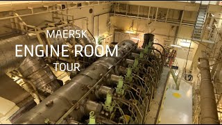 Maersk Vessel Engine Room Tour [upl. by Also147]