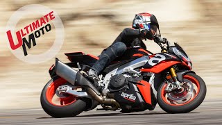 2021 Aprilia Tuono V4 and Tuono V4 Factory First Ride Review  Ultimate Motorcycling [upl. by Wehtam]