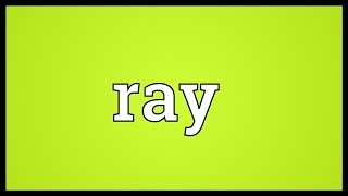 Ray Meaning [upl. by Etnohs]