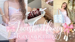 LOVESHACKFANCY SCOTTSDALE STORE OPENING  HAUL 🎀 [upl. by Airdnna]