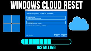 How to Reset\Reinstall Windows Using the Cloud Download Method [upl. by Patience]