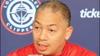 Tyronn Lue Reacts To Clippers Loss Against Blazers [upl. by Imoyik222]