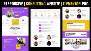 ELEMENTOR SECRETS Create a Responsive CONSULTING WEBSITE  WordPress 2024🔥 [upl. by Moitoso]