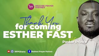 RESTORE PRAYER PARTNER  THANK YOU FOR COMING TO ESTHER FAST  5TH JANUARY 2024 [upl. by Tonnie908]