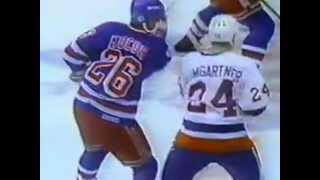 Joe Kocur vs Ken Baumgartner Nov 16 1991 [upl. by Willem]