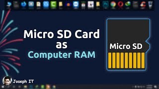 How to use SD Card as RAM on PC  Increase RAM [upl. by Alaehcim]